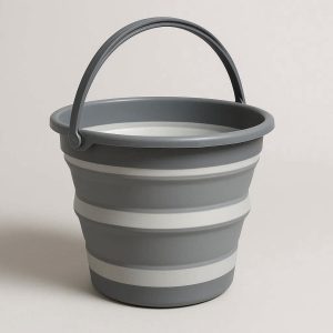 11 Large Collapsible Silicone Bucket For Camping Fishing And Household Cleaning With Sturdy Handle