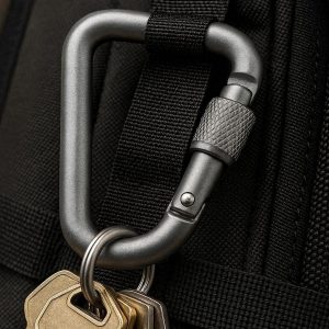 21 Heavy Duty Aluminum D Ring Carabiner For Keychain Organization And Outdoor Backpack Gear Clip