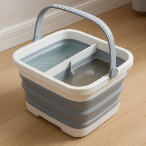 19 Collapsible Mop Bucket With Dual Compartments For Clean And Dirty Water Separation At Home